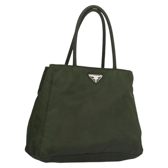 Prada Handbags - Prada Tessuto Khaki Nylon Handbag (Pre-Owned)